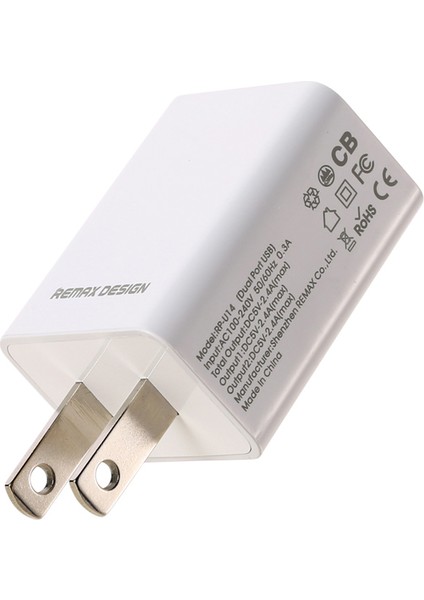 Remax Telefon Şarj Cihazı Fişi / Seyahat Şarj Cihazı 2 USB Bağlantı Noktası + USB Mikro Veri Kablosu Kombinasyonu 5V-2.4A - Abd Tak (Yurt Dışından) fiyatları