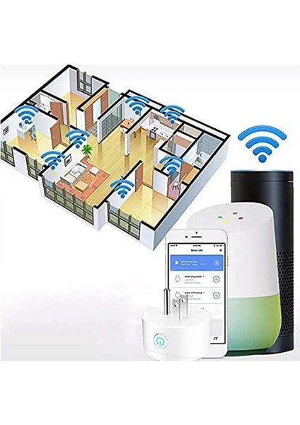 Akıllı Fiş Kablosuz Fiş Çalışması Akıllı Çıkış Wifi Fişi Cep Telefonu Için Uzaktan Kumanda, Hub Gerekmez, Beyaz, Abd Fişi (Yurt Dışından) indirimleri