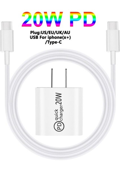 Pd USB C Şarj Cihazı Ab Duvar Seyahat Şarj Cihazı 20W Hızlı Şarj IPHONE14 13 11 12PRO Xiaomi 10 Huawei P30 Cep Telefonu Şarj Cihazı (Yurt Dışından)