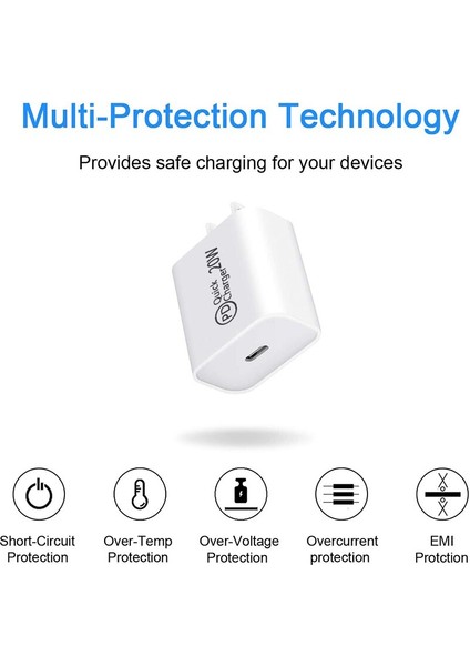 Pd USB C Şarj Cihazı Ab Duvar Seyahat Şarj Cihazı 20W Hızlı Şarj IPHONE14 13 11 12PRO Xiaomi 10 Huawei P30 Cep Telefonu Şarj Cihazı (Yurt Dışından) modelleri
