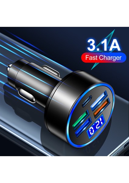 Olaf USB Tip C Araç Şarj Cihazı Pd 66W Hızlı Şarj Çift Bağlantı Noktalı Pd Qc Telefon Şarj Cihazları iphone Xiaomi Samsung Huawei Araba Usb-C Adaptörü (Yurt Dışından) fırsatları