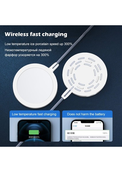 20W Orijinal Magsafe Kablosuz Şarj Cihazları iPhone 13 11 12 14 Pro Max Mini Xs Max USB Tip C Hızlı Şarj Manyetik Şarj Cihazı (Yurt Dışından) modelleri