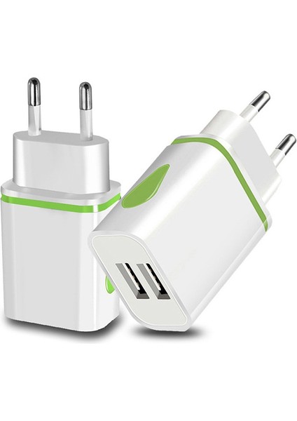 Ab/abd Plug USB Telefon Şarj Cihazı USB Duvar Şarj Cihazı Samsung Için Xiaomi Cep Telefonu Çift Bağlantı Noktası 1.2A Çıkış Seyahat Fişi Güç Adaptörü (Yurt Dışından) fiyatları