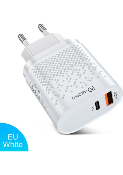 Geartronic 18W Pd Hızlı Şarj Cihazı USB C Hızlı Şarj Qc 3.0 Telefon Adaptörü Abd, Ab Tak Tip-C Android Için (Yurt Dışından) fiyatları