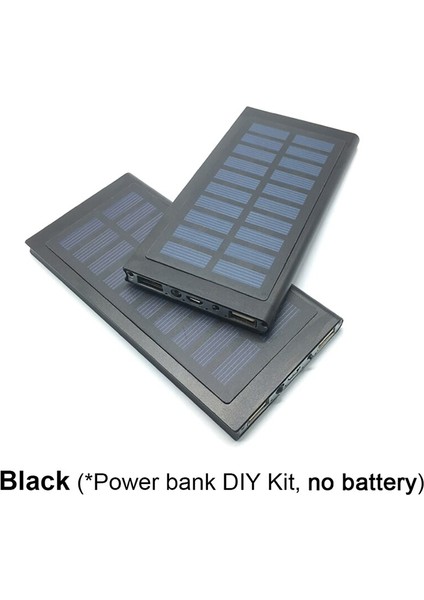 Sıcak 1*7566121 Güneş Enerjisi Bankası Kasa Dıy Kutusu Çift USB Kiti Telefon Şarj Cihazı El Feneri Powerbank Taşınabilir Pover Güç Bankası (Yurt Dışından) modelleri