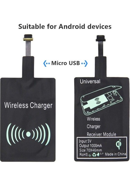 Kablosuz Şarj Alıcısı Adaptör Tipi Samsung Huawei Xiaomi IPhone IPhone Android Telefon Için Evrensel Mini USB Desteği Şarj (Yurt Dışından) fiyatları