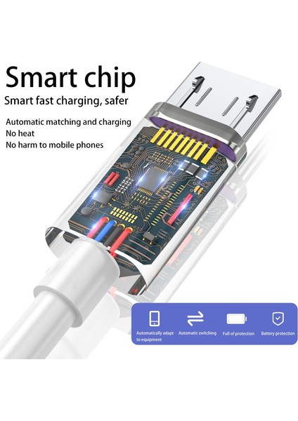 Kebiss USB Mikro Kablo 4A Hızlı Şarj Veri Kablosu Samsung Xiaomi Huawei Tablet Android Telefon Aksesuarları Şarj Cihazı USB Kablosu (Yurt Dışından) modelleri