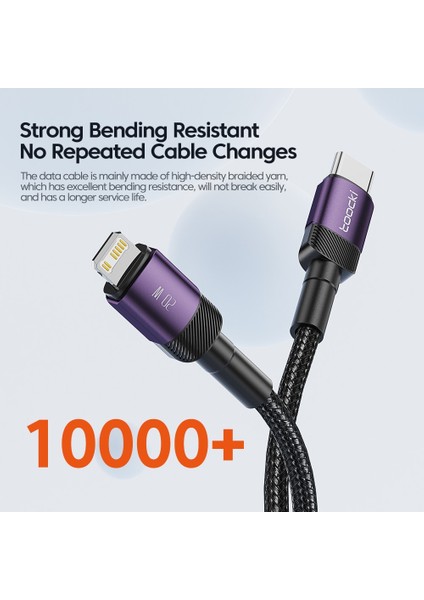 Toocki Pd 20W USB C Kablosu iPhone 14 13 12 11 Pro Max 8 7 Artı Hızlı Şarj Cihazı Telefon Şarj Kablosu iPad iPhone Için Veri Kablosu (Yurt Dışından) indirimleri