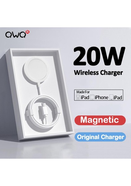 Orijinal Magsafe Kablosuz Şarj Cihazları Için USB Tipi C iPhone 12 11 14 13 Pro Max Mini Xs Max Artı x Apple Hızlı Şarj Şarj Cihazı (Yurt Dışından)