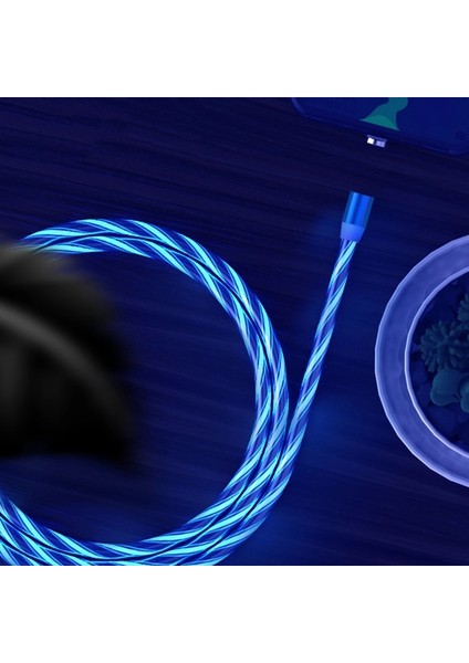 Akan Işık Manyetik Mikro USB Kablosu Samsung Tip-C Şarj Şarj Mıknatıs Şarj Adaptörü Telefon Kablosu iphone Için (Yurt Dışından) fiyatları