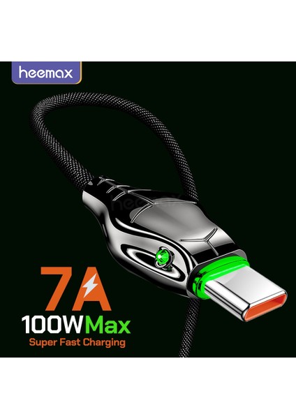 7A USB C Tipi Kablo 66W Huawei P40 PRO100W Onur Için 50PRO Hızlı Şarj Kablosu Usb-C Şarj Kablosu Samsung S22 Xiaomi Oppo (Yurt Dışından)