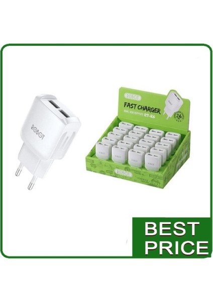 Rt-K6 Çift Çıkışlı Rt-K6 Kabuk Adaptörü Hızlı Şarj Adaptörü (Yurt Dışından) indirimleri