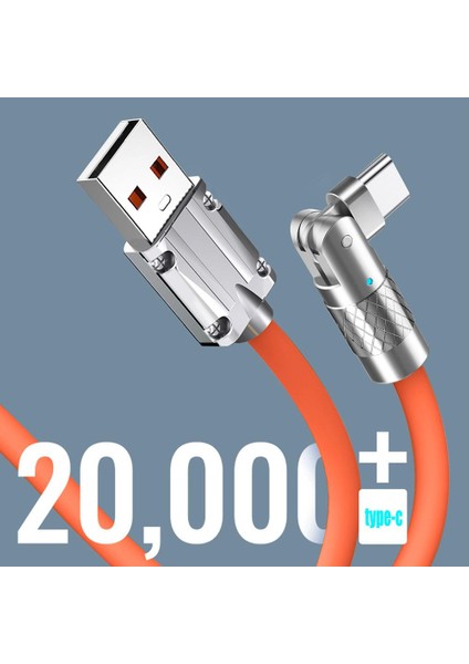 120W 6A USB C Tipi Hızlı Şarj Kablosu 1m Döndürülmüş 180 Tip-C Arayüzü Sıvı Silikon Şarj Cihazı Veri Kablosu Xiaomi Samsung Için (Yurt Dışından) fiyatları