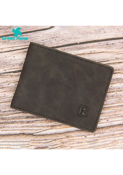Green Home Ince Cüzdan Kısa Düz Renk Günlük Ikiye Katlanmış Erkek Seyahat Cüzdanı (Yurt Dışından) fırsatları