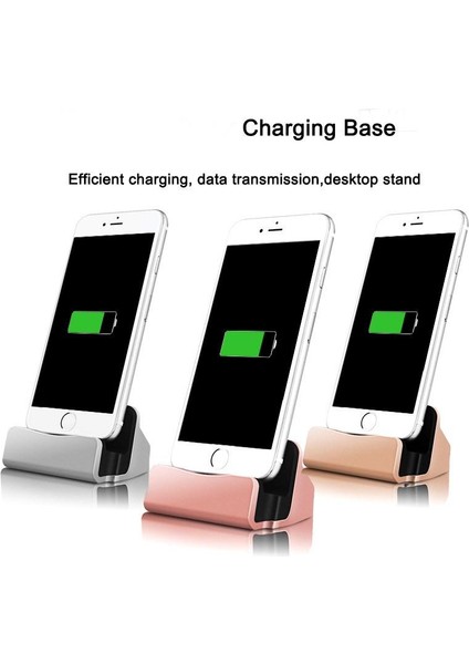 Şarj Tabanı Dock Istasyonu iPhone x 11 Max 6 S 6 S 7 8 Artı USB Kablosu Sync Cradle Şarj Tabanı Android C Tipi Standı Tutucu (Yurt Dışından)