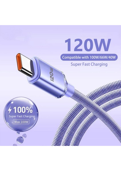 6A USB C Kablosu 120 W C Tipi Kablo Hızlı Şarj Kablosu Huawei Xiaomi Veri Kablosu USB Kablosu C Şarj Cihazı Samsung Xiaomi Kablosu (Yurt Dışından)