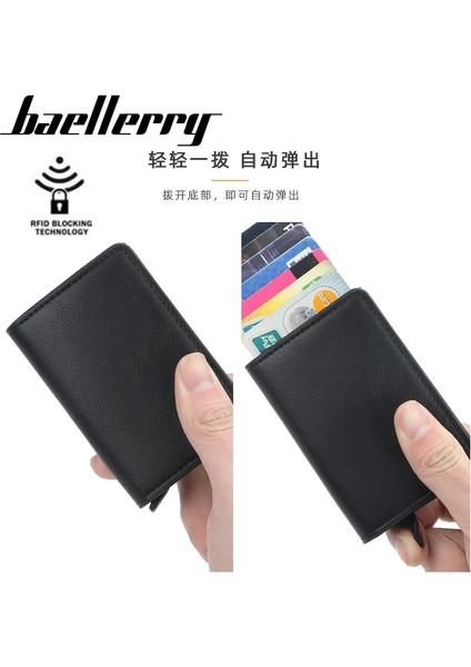 2022 Yeni Erkek Kadın Akıllı Cüzdan Kartvizitlik Rfid Cüzdan Alüminyum Metal Kredi Iş Mini Kart Cüzdan Dropshipping (Yurt Dışından) fırsatları