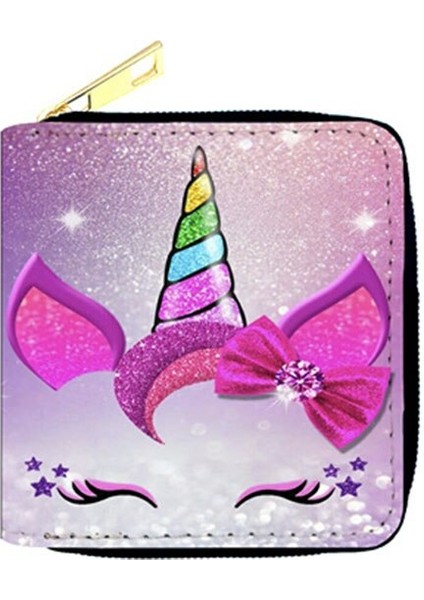 Yeni Sevimli Unicorn Kadın Erkek Küçük Cüzdan Pu Deri Küçük Bozuk Para Cüzdanı Kredi Kartı Kılıfı Kız Erkek Portefeuille (Yurt Dışından) indirimleri
