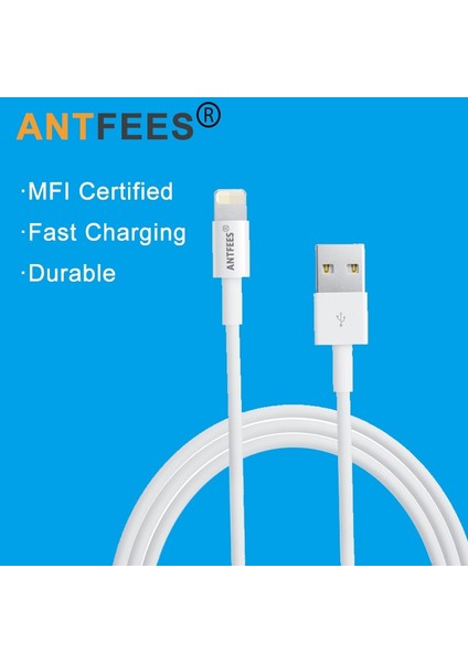 Apple Mfi Sertifikalı Kablo 3 M/1 M 2.4A Veri Senkronizasyon Şarj Kablosu USB Kablosu iPhone 8 7 6 6 S Artı 5 5 S Se ipad Aksesuarları Için (Yurt Dışından) modelleri