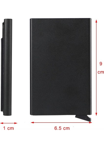 Mini Alüminyum Cüzdan Arka Kese Para Kimliği Kredi Kartı Tutucu Ince Rfıd Cüzdan Otomatik Açılan Banka Kartı Durumda Özelleştirilmiş Kutu (Yurt Dışından) indirimleri