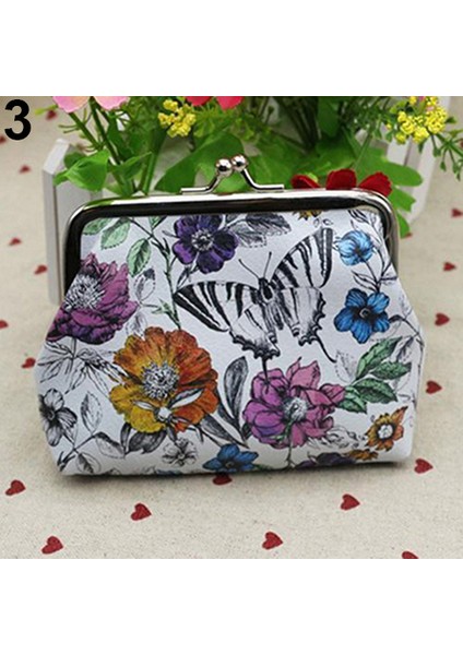 Baykuş Çiçeği Fil Kart Tutucu Kılıf Mini Debriyaj Çanta Bozuk Para Cüzdanı Çanta Cüzdan (Yurt Dışından) modelleri