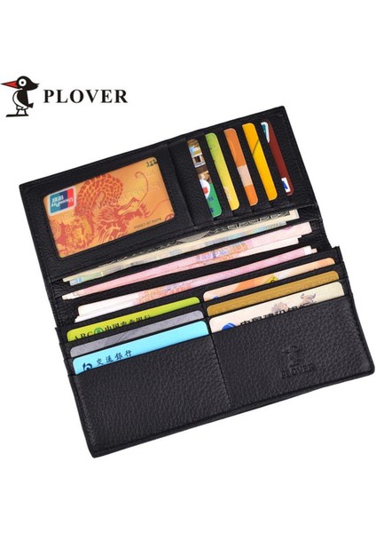 Plover Plover GD5885-8AX En Iyi Hediye Iş Adamları Uzun Cüzdan Kredi Kartı Siyah (Yurt Dışından)
