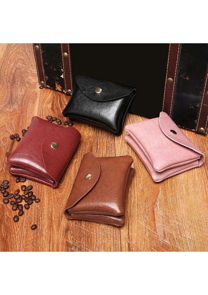 Pu Deri Erkek Cüzdan Kadın Mini Cüzdan Çift Katmanlı Kımlık/kredi Kartı Sahipleri Bozuk Para Cüzdanı Kese Saklama Çantası Kısa Iş Çantalar (Yurt Dışından) fiyatları