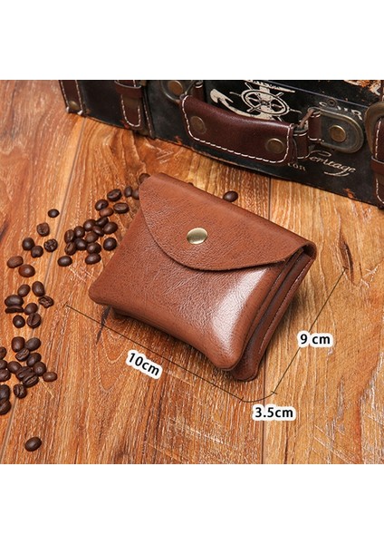 Pu Deri Erkek Cüzdan Kadın Mini Cüzdan Çift Katmanlı Kımlık/kredi Kartı Sahipleri Bozuk Para Cüzdanı Kese Saklama Çantası Kısa Iş Çantalar (Yurt Dışından) indirimleri