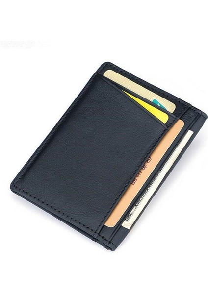 Erkek Pu Deri Ince Bifold Kredi Kartı Tutucu Mini Para Cüzdanı Kimlik Kılıfı Tutucu (Yurt Dışından) modelleri