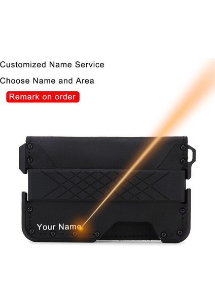 Dıenqı Karbon Fiber Kart Tutucu Erkek Cüzdan Hakiki Deri Rfid Mini Ince Üç Katlı Açılır Cüzdan Erkek Çanta Cüzdan Erkekler Için 2021 (Yurt Dışından)