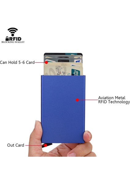 Ince Ince Rfid Kart Tutucu Erkek Cüzdan Para Çantası Erkek Vintage Kısa Çanta 2022 Küçük Sihirli Mini Cüzdan Pop Up Akıllı Wellet (Yurt Dışından)