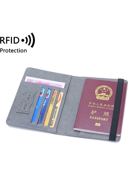 Erkekler Iş Seyahat Pasaport Kılıfı Rfıd Banka Kartı Kapağı Tutucu Organizatör Çantası Kadın Pu Çantalar Aksesuarları Bayanlar Cüzdan (Yurt Dışından) fırsatları