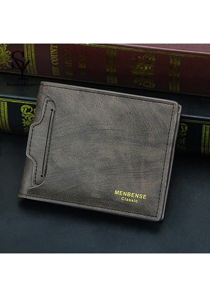 Sunnyheart Cep Cüzdanı Ince Gündelik Ikiye Katlanmış Erkek Para Çantası (Yurt Dışından) fırsatları