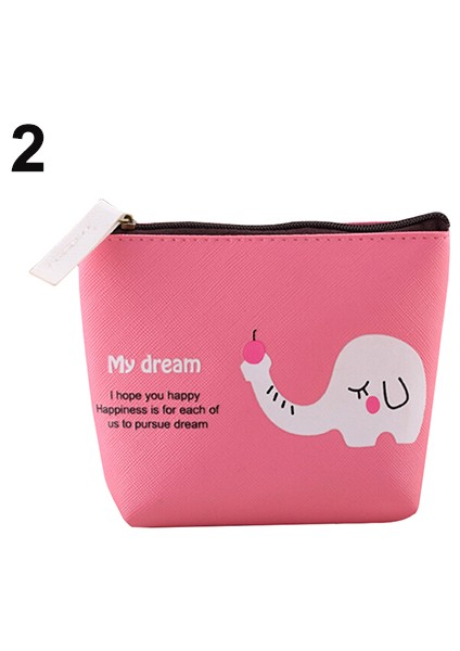 Kadın Sevimli Hayvan Kanvas Fermuar Cüzdan Para Cebi Anahtar Tutucu Kılıf Çanta Çanta (Yurt Dışından) modelleri