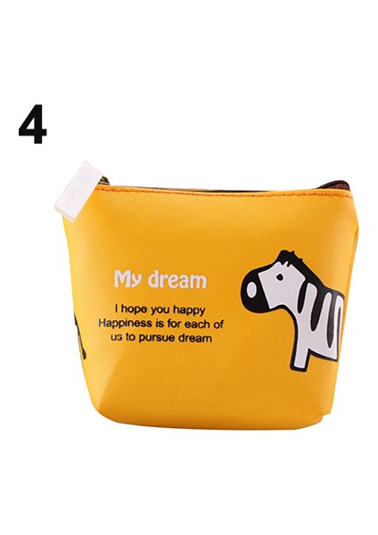 Kadın Sevimli Hayvan Kanvas Fermuar Cüzdan Para Cebi Anahtar Tutucu Kılıf Çanta Çanta (Yurt Dışından) fırsatları