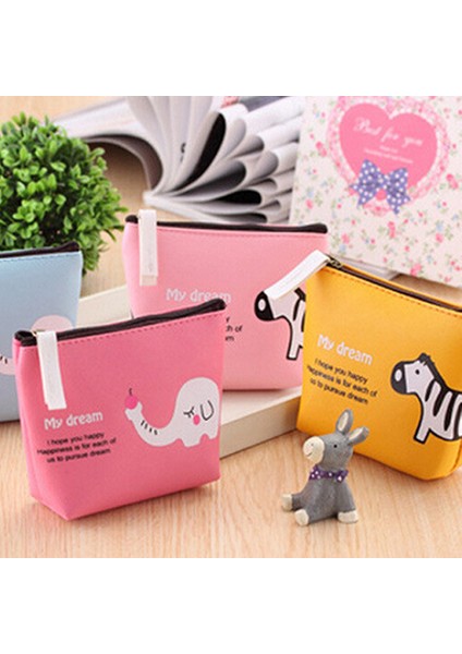 Kadın Sevimli Hayvan Kanvas Fermuar Cüzdan Para Cebi Anahtar Tutucu Kılıf Çanta Çanta (Yurt Dışından) indirimleri