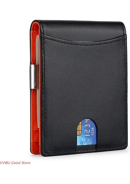 Para Klipsli Cüzdan Erkek Ince Cüzdan Ön Cep Rfıd Engelleme Kart Sahibinin (Yurt Dışından) modelleri