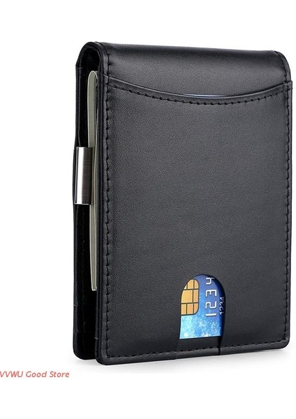 Para Klipsli Cüzdan Erkek Ince Cüzdan Ön Cep Rfıd Engelleme Kart Sahibinin (Yurt Dışından) fırsatları