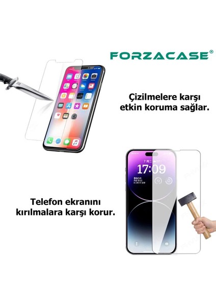 Xiaomi Redmi 13C İle Uyumlu Temperli Kırılmaz Cam Ekran Koruyucu - Fc002