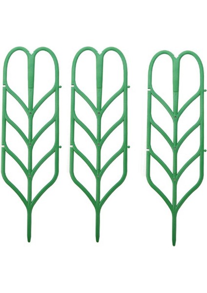 Yeşil Ev 3 Adet Bahçe Tırmanma Bitki Pot Destek Rafı Çiçek Yaprak Sarmaşıklar Plastik Kafes (Yurt Dışından)