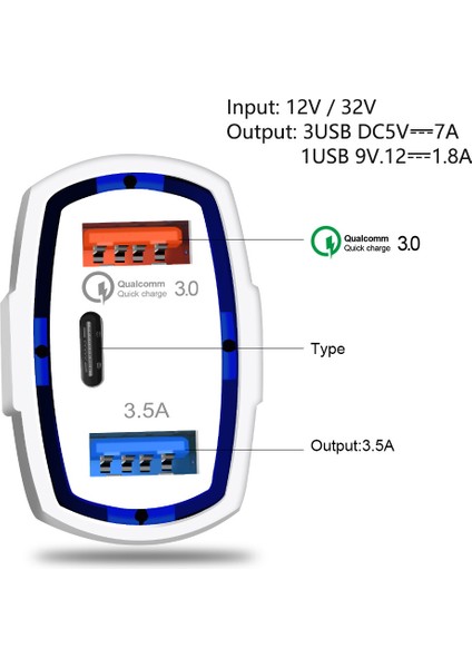 30W USB Araç Şarj Cihazı C Tipi Hızlı Şarj Telefon Adaptörü iPhone 13 12 11 Pro Max Redmi Huawei Samsung S21 S22 Telefon Şarj Cihazı (Yurt Dışından) fiyatları
