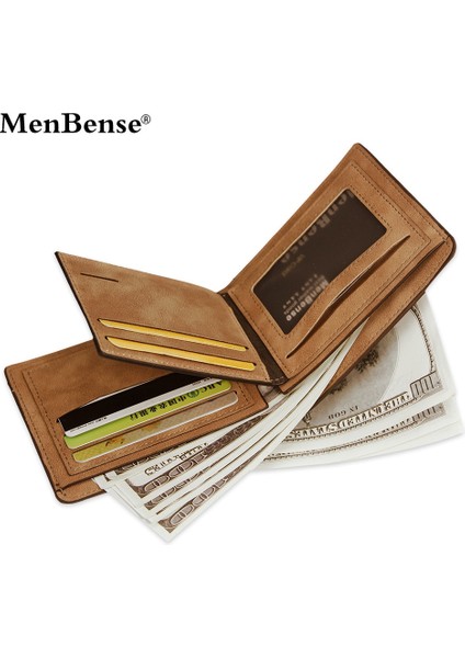 Erkekler Iş Bifold Cüzdan Pu Deri Kredi Kımlık Kartı Tutucu Kılıf Katı Çanta Cepler Çanta Çanta Erkek Çanta Tasarımcısı Cüzdan (Yurt Dışından)