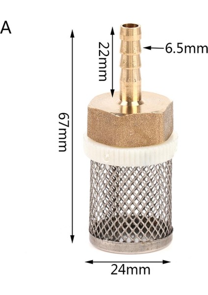 1 Adet 6 ~ 19MM Hortum Filtresi Araba Yıkama Bahçe Sulama Filtreleri Pirinç Süzgeç Podazz (Yurt Dışından)