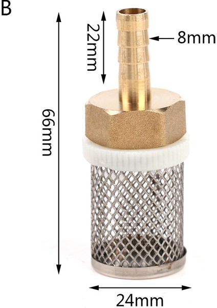 1 Adet 6 ~ 19MM Hortum Filtresi Araba Yıkama Bahçe Sulama Filtreleri Pirinç Süzgeç Podazz (Yurt Dışından)