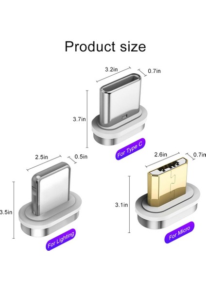 Onuncu Nesil Manyetik Kablo Fişi Hızlı Şarj Cep Telefonu iPhone 6 7 8 Adaptörü Xiaomi Redmi Için Mıknatıs Şarj Fişleri (Yurt Dışından) modelleri