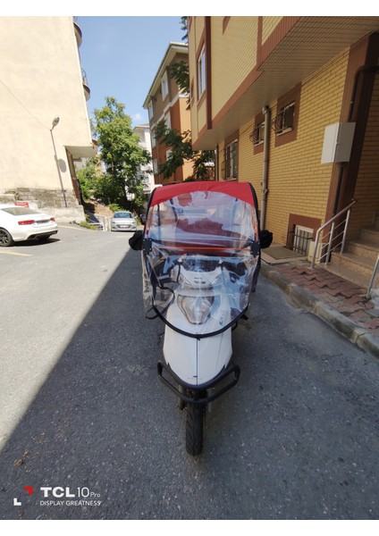 Motosiklet Kumaş Tente Kapalı Kırmızı