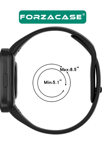 Xiaomi Redmi Watch 3 Active ile Uyumlu Silikon Kordon Kayış + Ekran Koruyucu Film - FC171 fırsatları