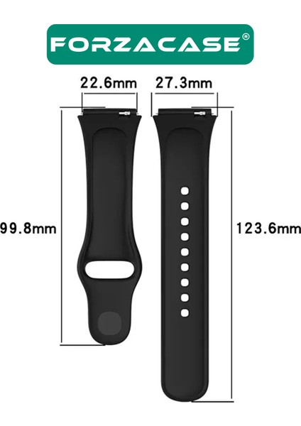 Xiaomi Redmi Watch 3 Active ile Uyumlu Silikon Kordon Kayış + Ekran Koruyucu Film - FC171 fırsatları