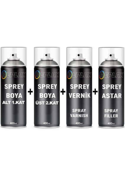 Ciroen C4 Sedefli Beyaz Kwe Alt Üst 2 Kat Sprey Rötuş Boyası+Vernik+Astar
