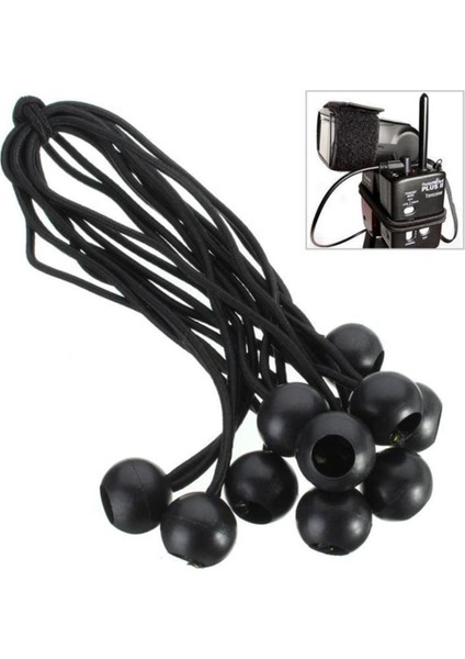 10 Adet Yürüyüş Çadırı Aksesuarları Elastik Halat Topu Bungee Kordon Tarp Kravat Aşağı Askı Podazz (Yurt Dışından)